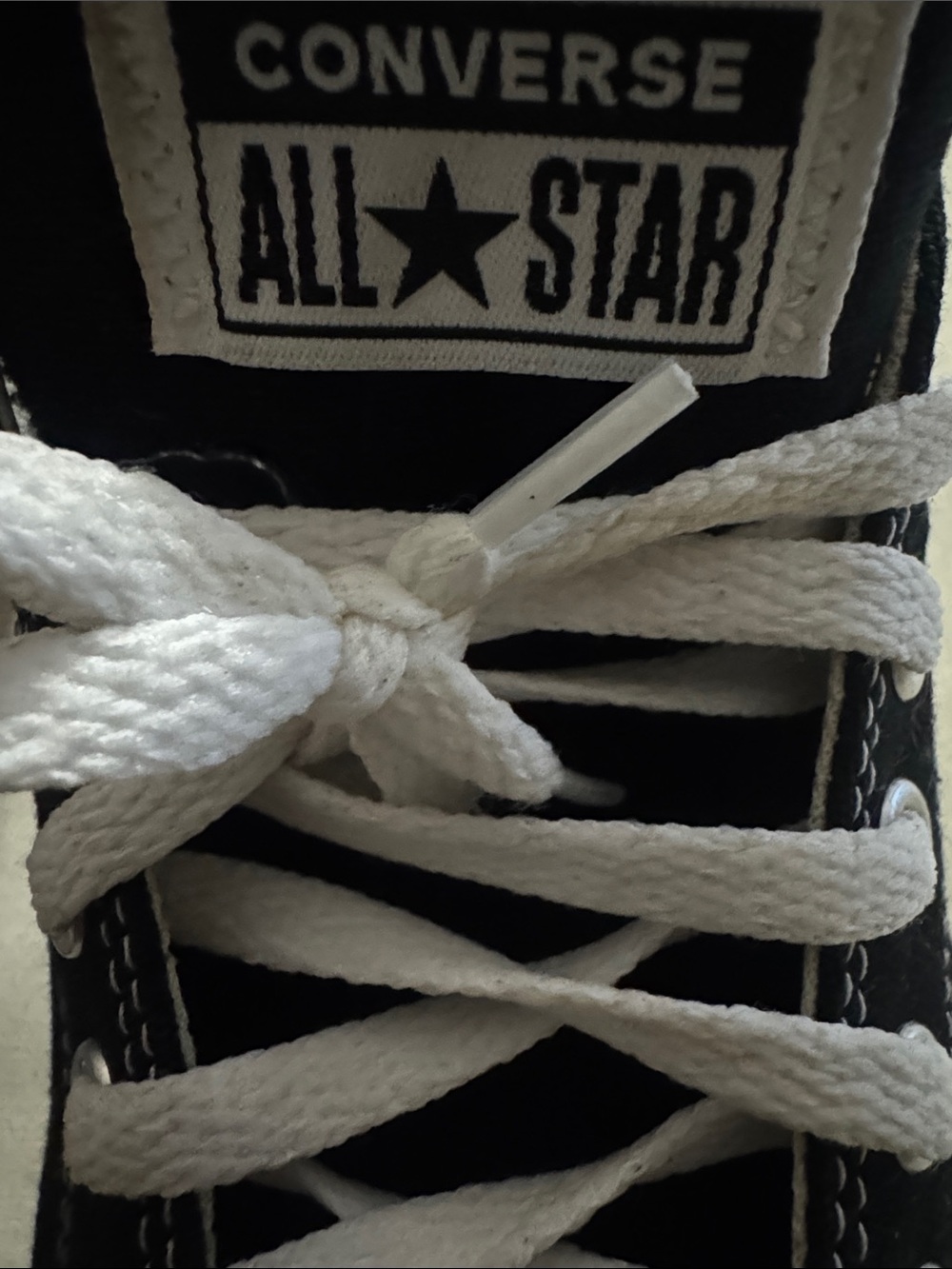 Converse Kids Black Canvas Low Top Sneakers with White Laces